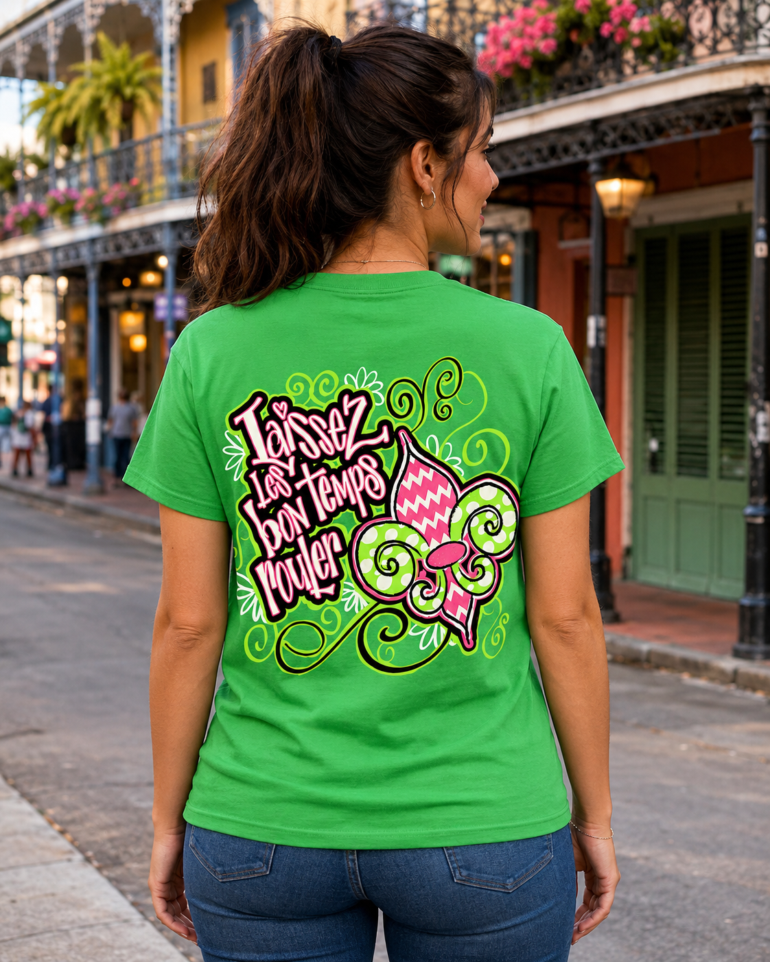 Sweet Thing Laissez Les Bontemps Bright T Shirt