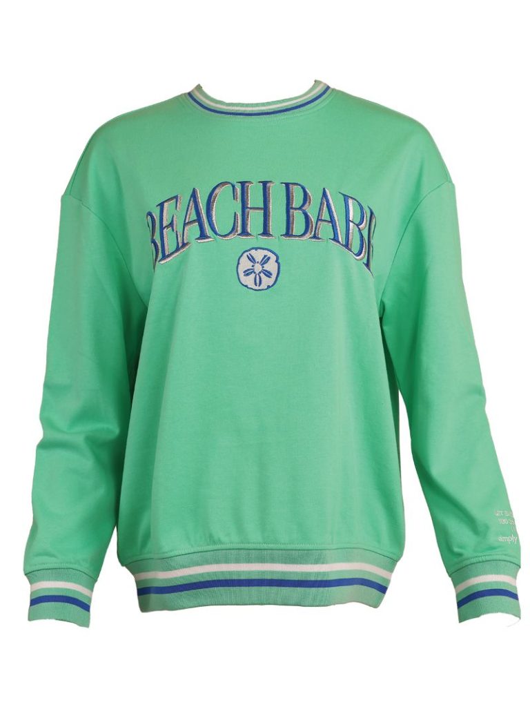 Simply Southern Babe Varsity Crew Sweatshirt