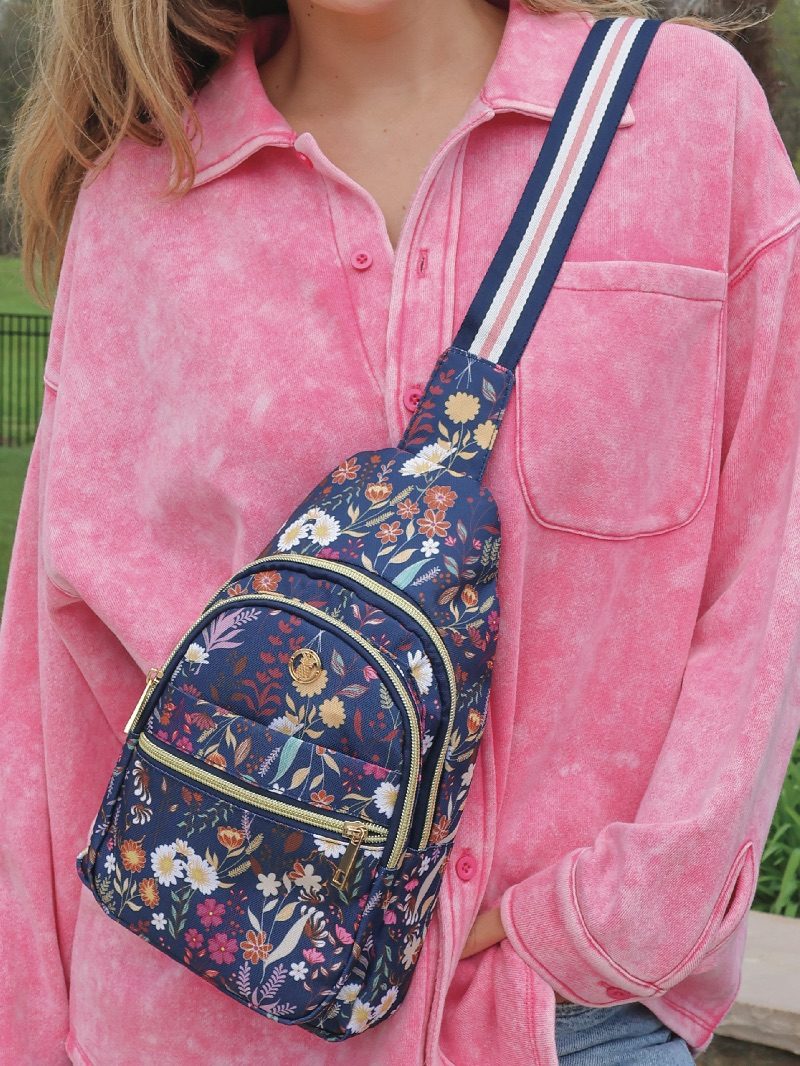 Simply Southern Preppy Patterns Sling Bag