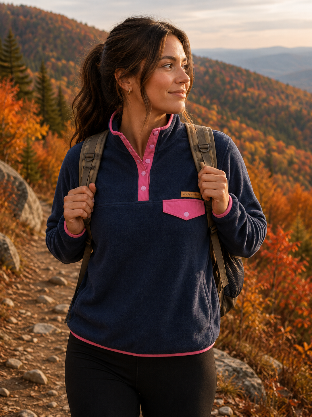 SALE Simply Southern Fleece Long Sleeve Pullover Jacket