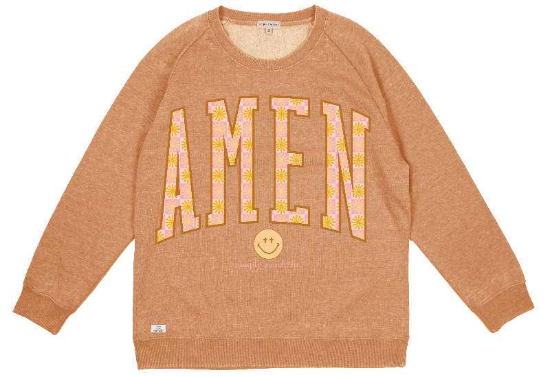 Simply Southern Amen Long Sleeve Crew Sweatshirt