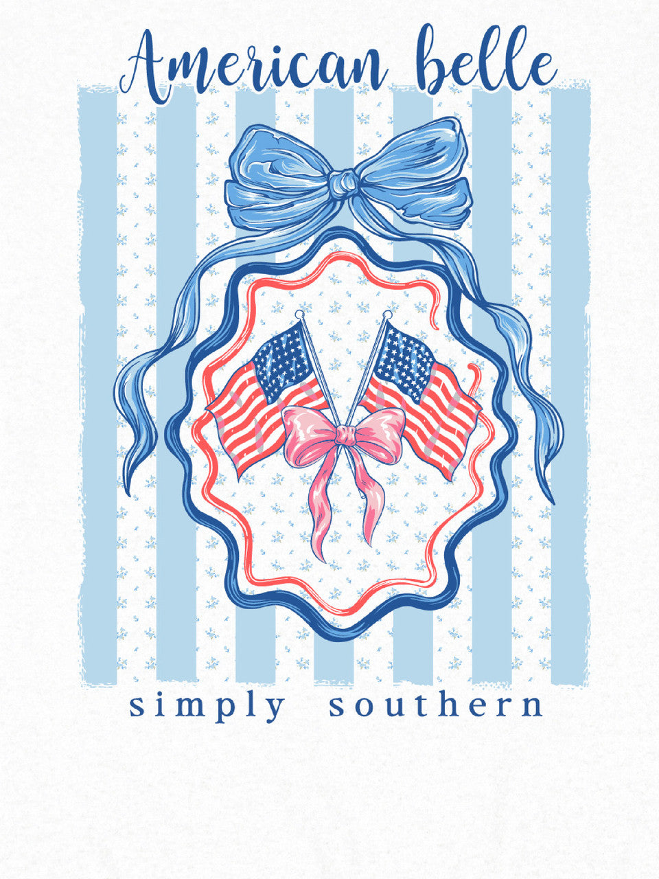 Simply Southern American Belle Long Sleeve Crew Sweatshirt