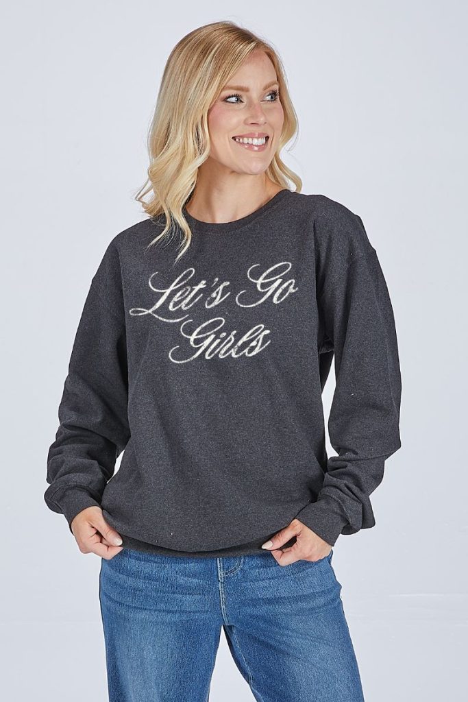 Simply Southern Go Girls Long Sleeve Crew Sweatshirt