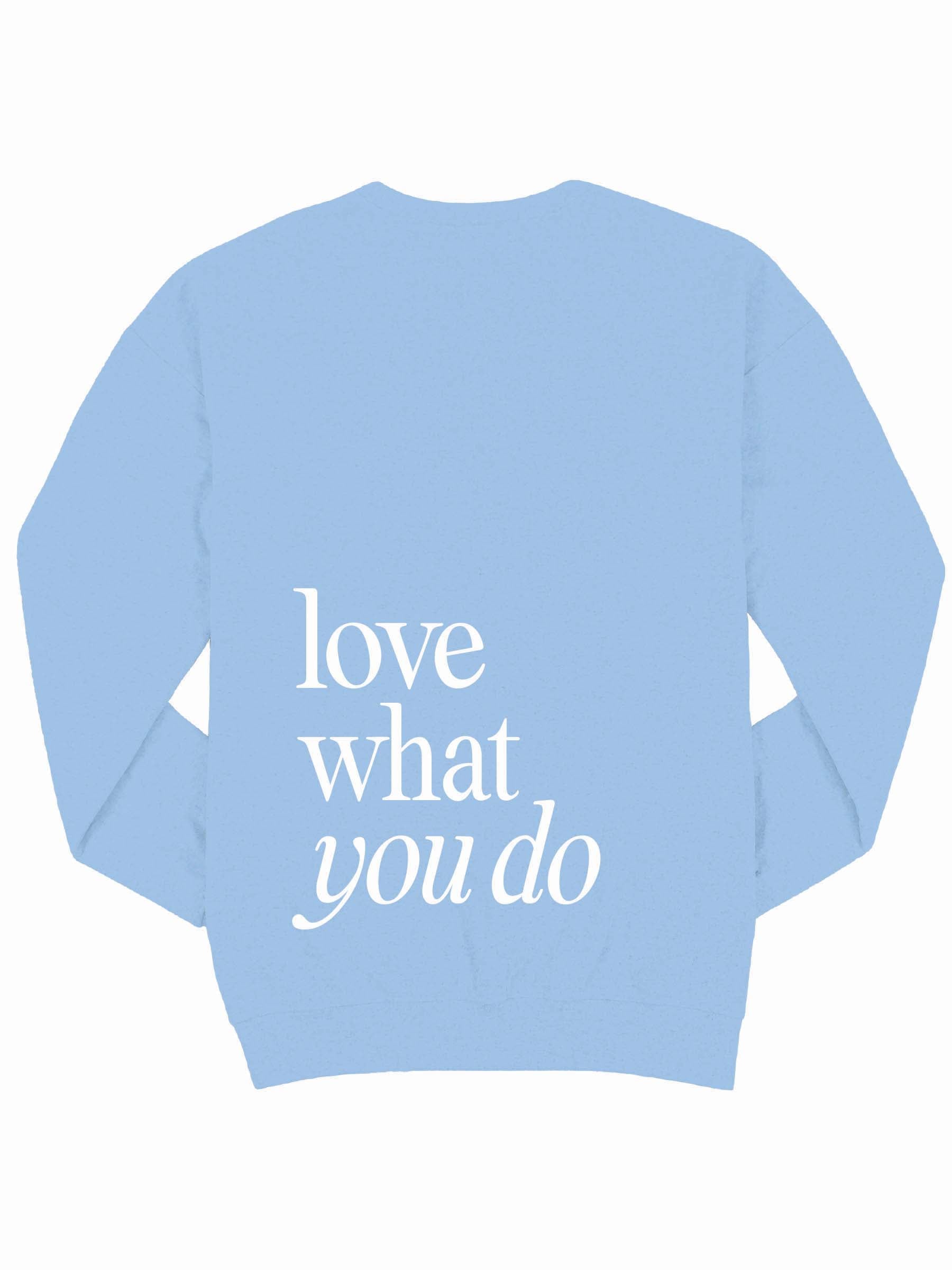 Simply Southern Love Lapis Long Sleeve Crew Sweatshirt