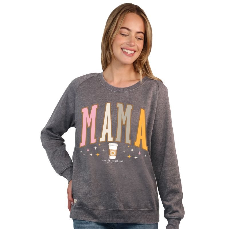 Simply Southern Mama Long Sleeve Crew Sweatshirt