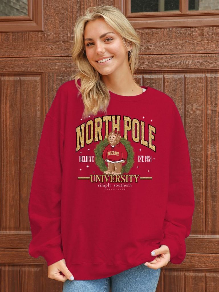 Simply Southern Merry Sasquatch Holiday Long Sleeve Crew Sweatshirt