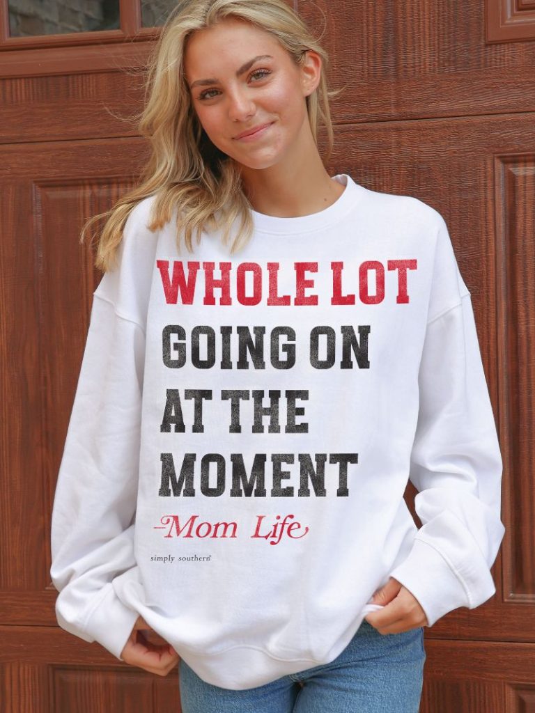 Simply Southern Mom Life Long Sleeve Crew Sweatshirt