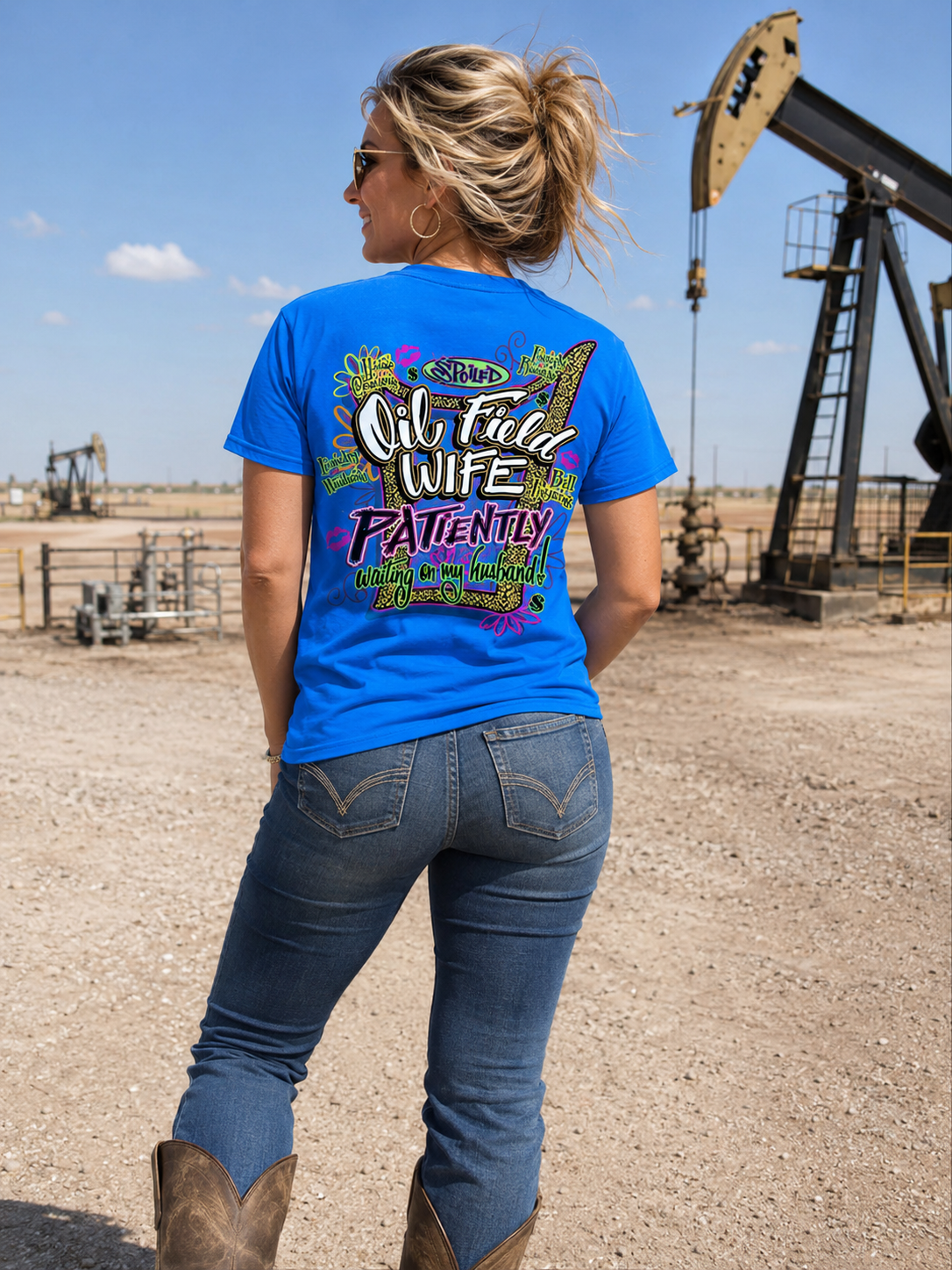 SALE Sweet Thing Funny Spoiled Oil Field Wife Bright T Shirt