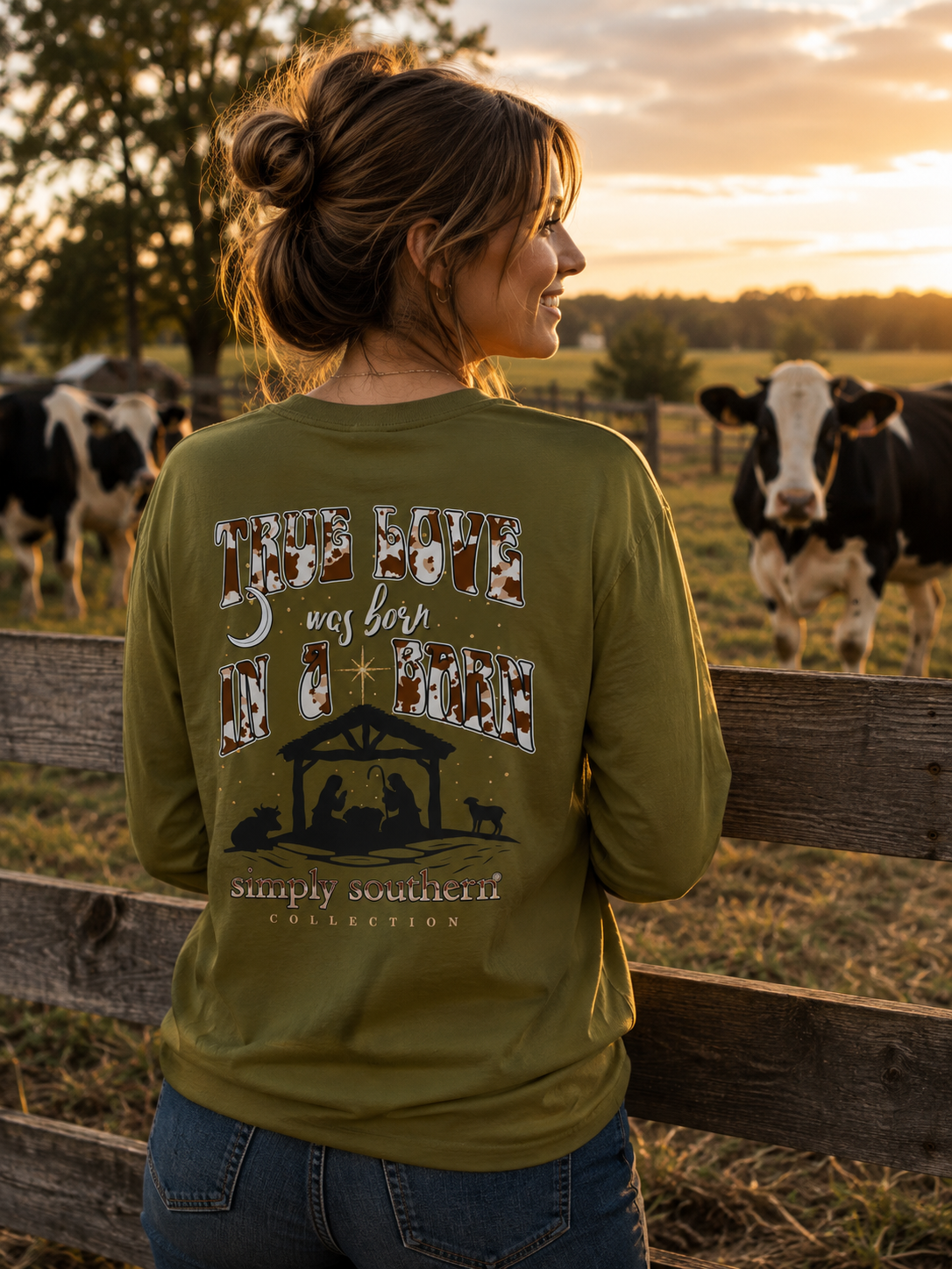 SALE Simply Southern True Love Holiday Long Sleeve T-Shirt