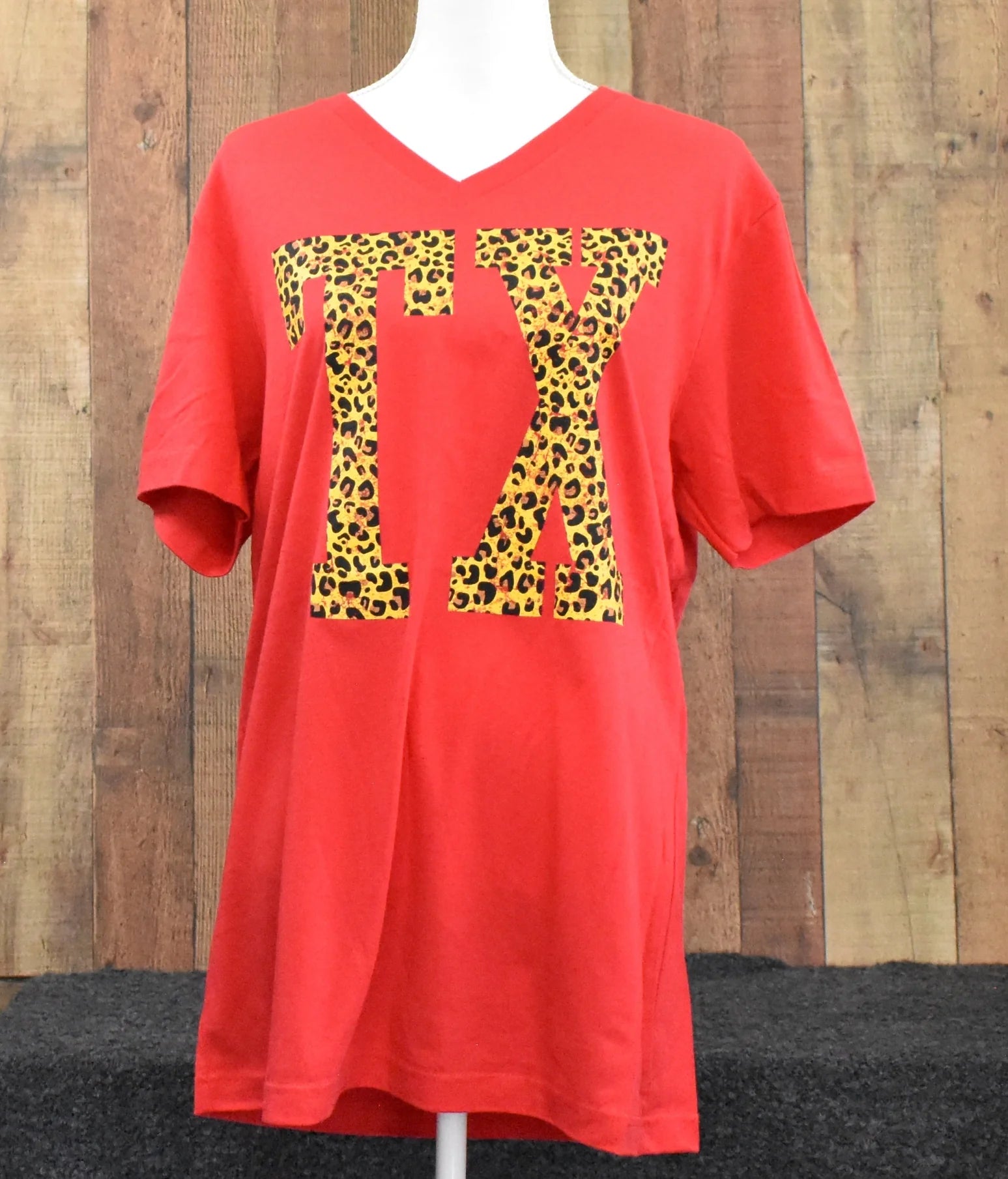 SALE Sassy Frass Texas Leopard State Canvas Bright Girlie T Shirt