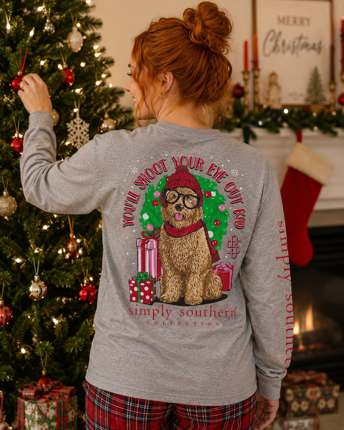 Simply Southern Christmas Kid Holiday Long Sleeve T-Shirt
