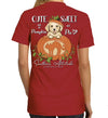 Southern Attitude Preppy Pumpkin Puppy Fall T-Shirt