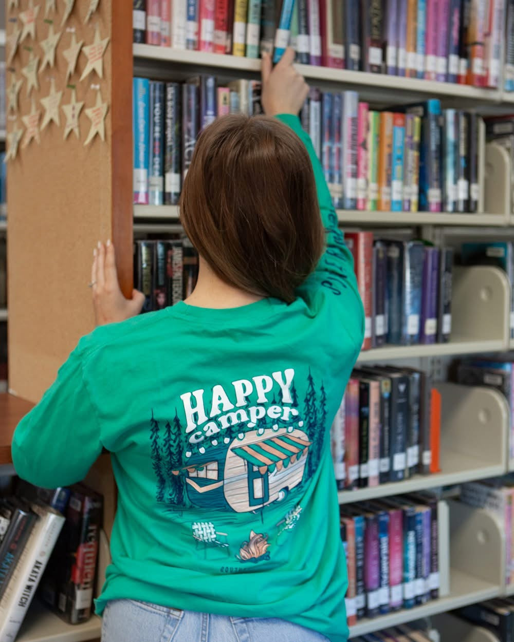 Southernology Happy Camper Comfort Colors Long Sleeve T-Shirt