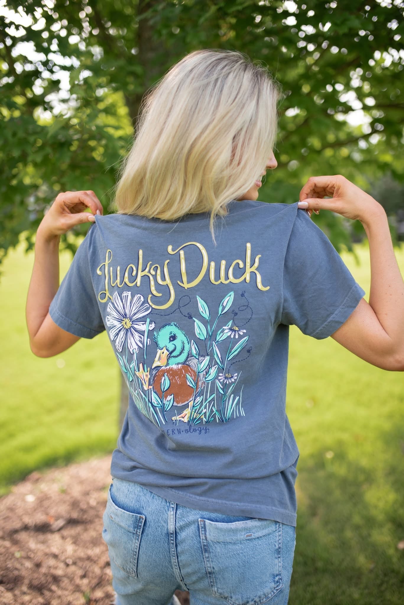 Southernology Lucky Duck Comfort Colors T-Shirt
