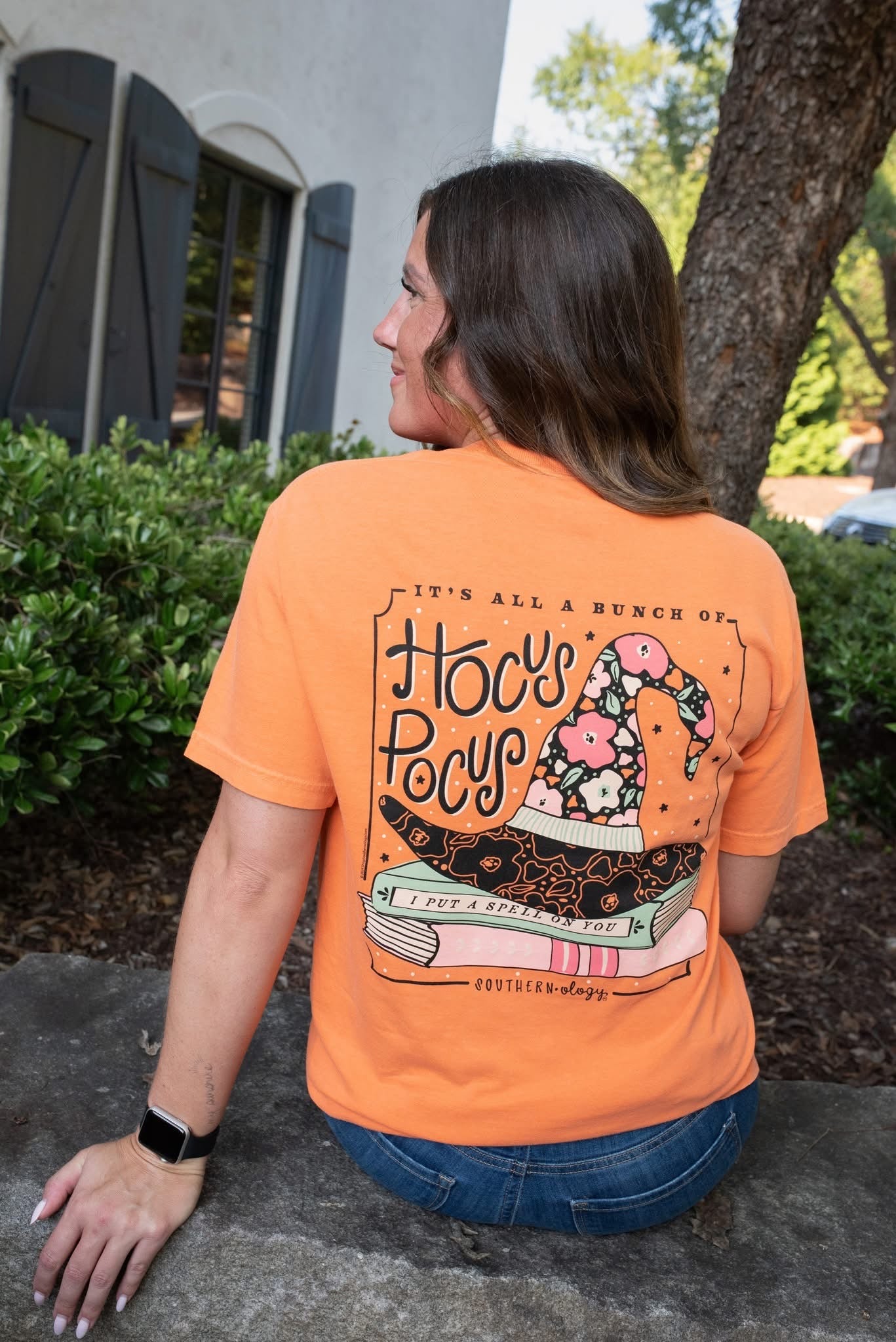 Southernology Floral Hat Hocus Pocus Fall Comfort Colors T-Shirt