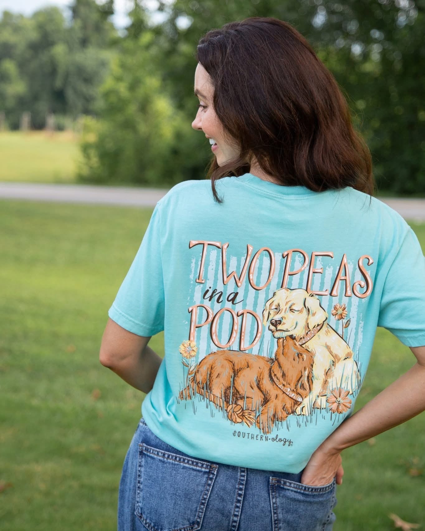 Southernology Two Peas in a Pod Comfort Colors T-Shirt