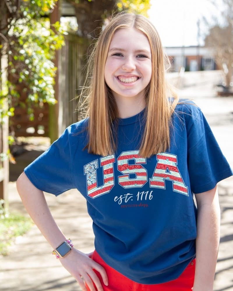 Southernology USA Doodle Canvas T-Shirt