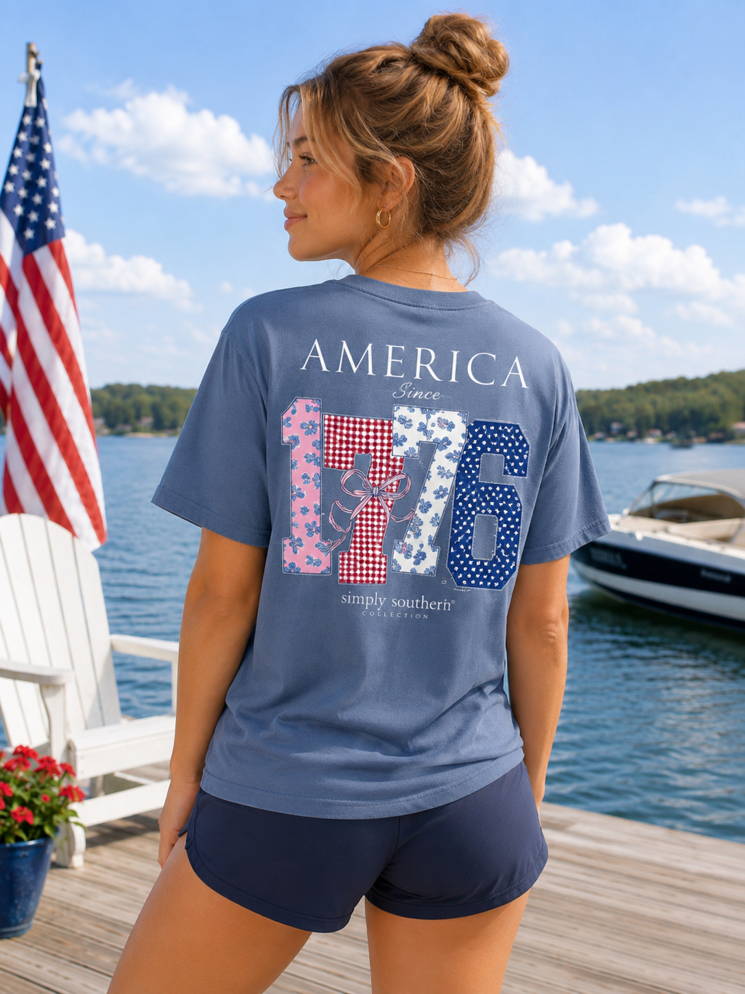 Simply Southern America 1776 Mineral Washed T-Shirt
