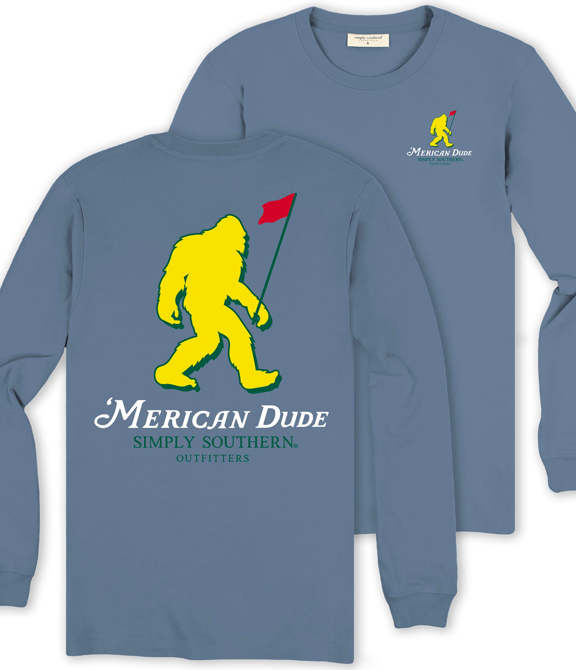 Simply Southern Sasquatch Golf Unisex Long Sleeve T-Shirt