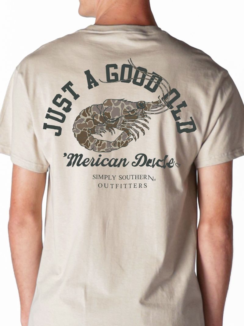 Simply Southern Merican Dude Camo Shrimp Unisex T-Shirt
