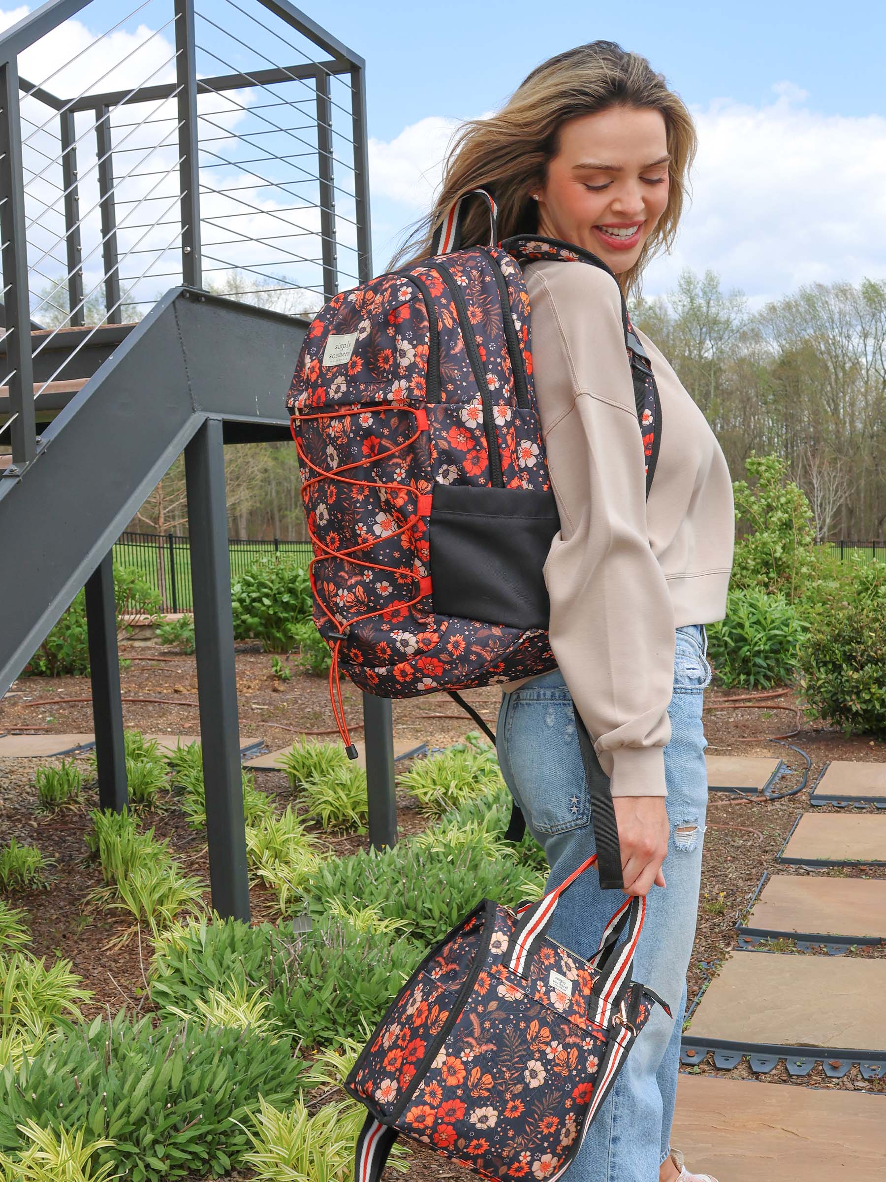Simply Southern Preppy School Utility Backpack Bookbag
