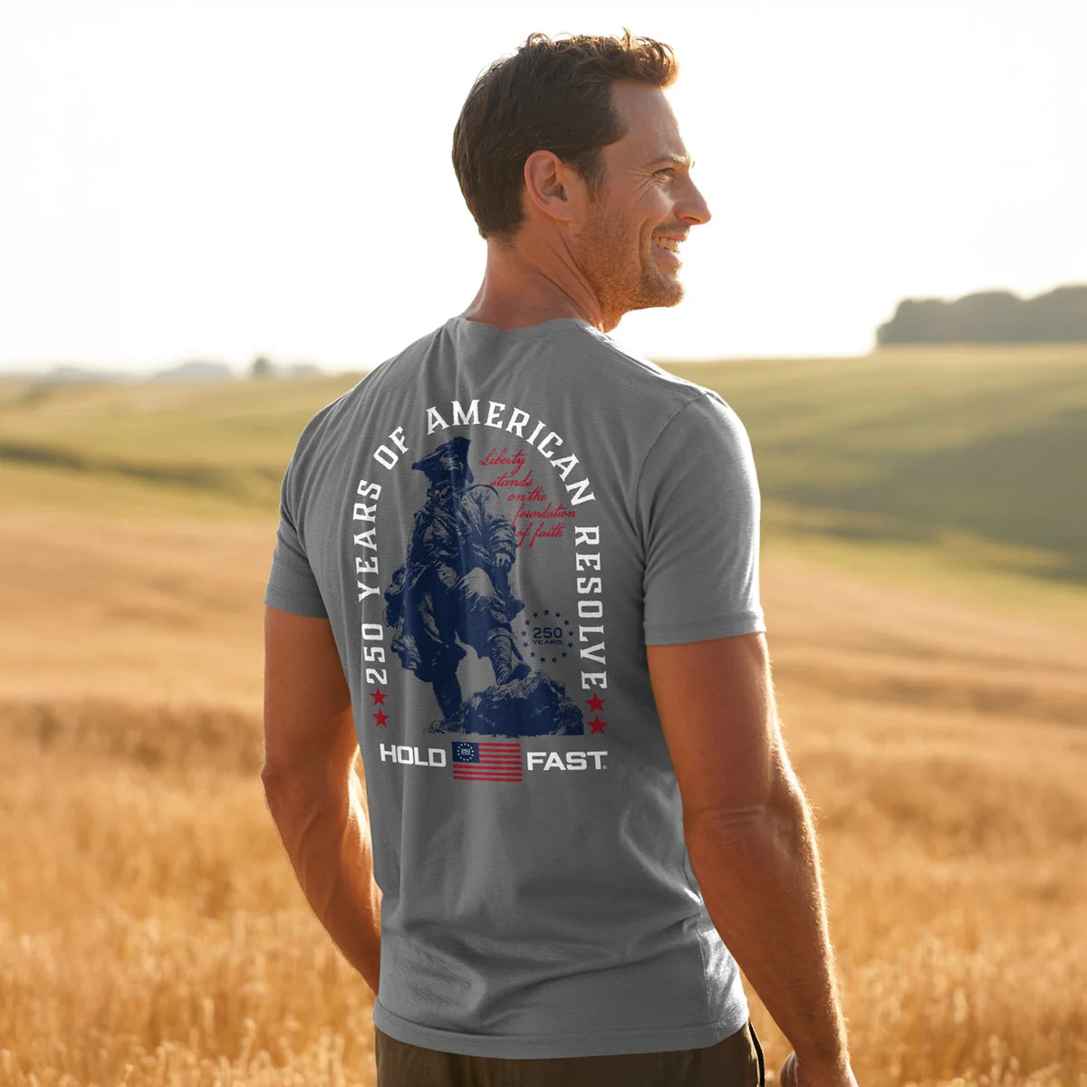Hold Fast USA Colonial Soldier Christian Unisex T-Shirt