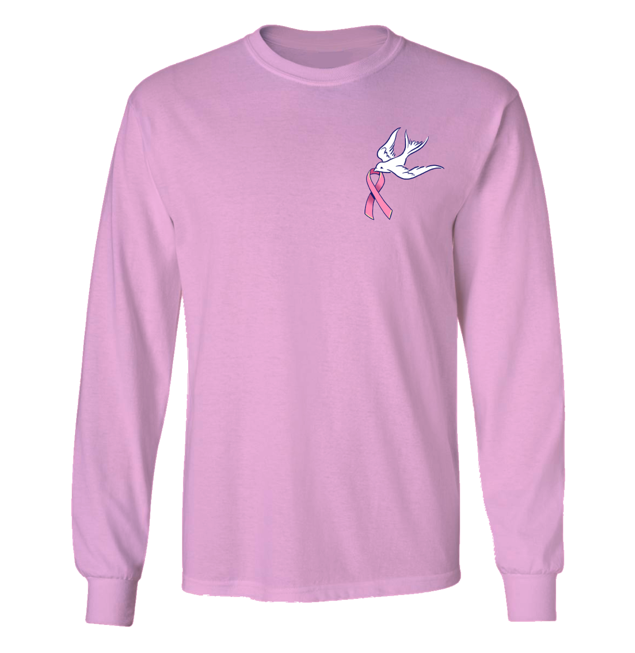 Southern Attitude Anchor In The Storm Cancer Ribbon Long Sleeve T-Shirt