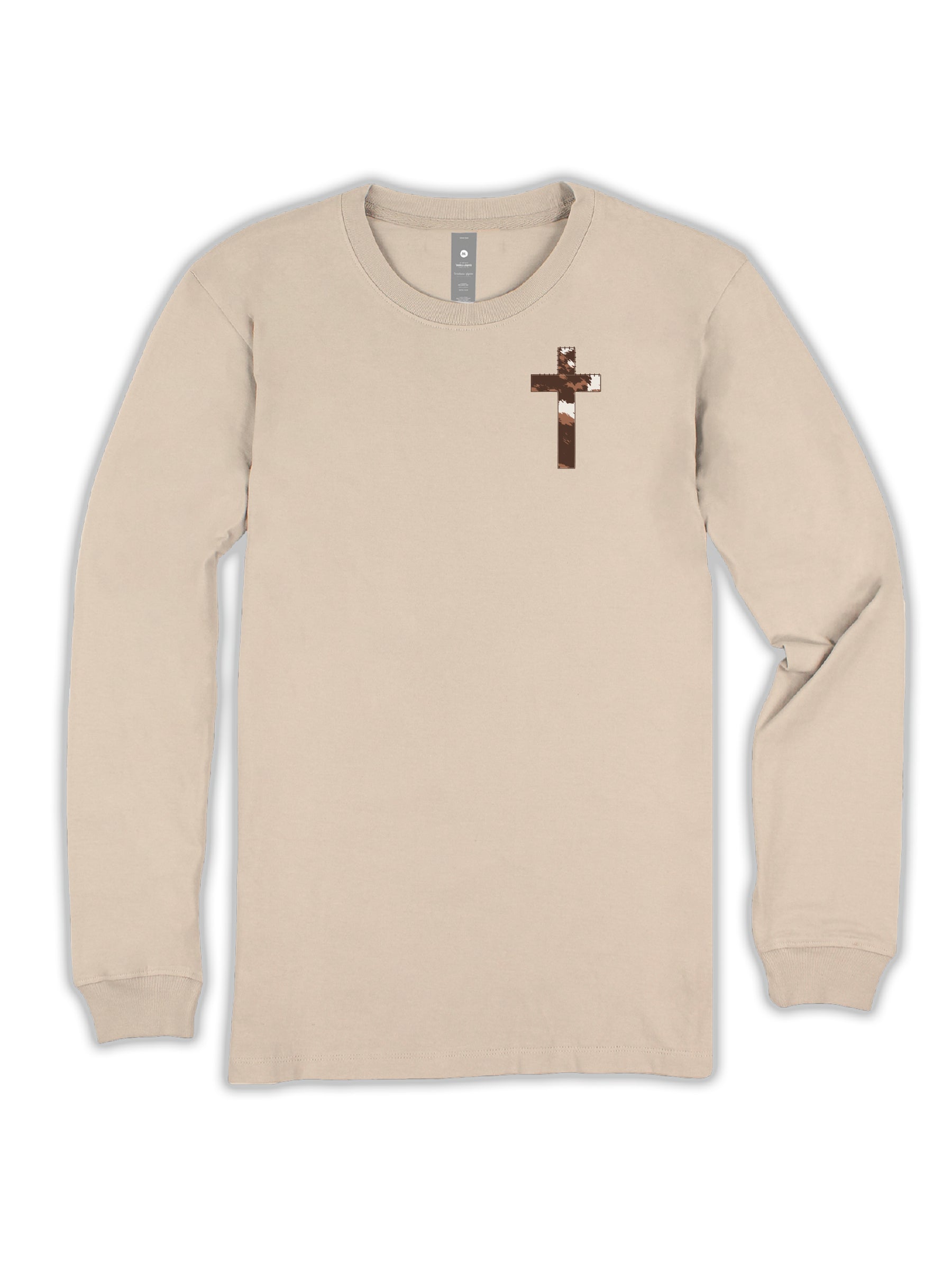 Simply Southern Leopard Cow Print Amen Bow Long Sleeve T-Shirt