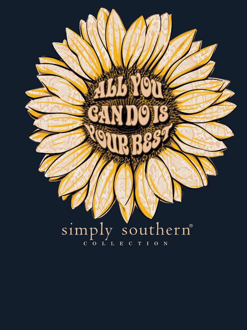 Simply Southern Your Best Sunflower Long Sleeve T-Shirt