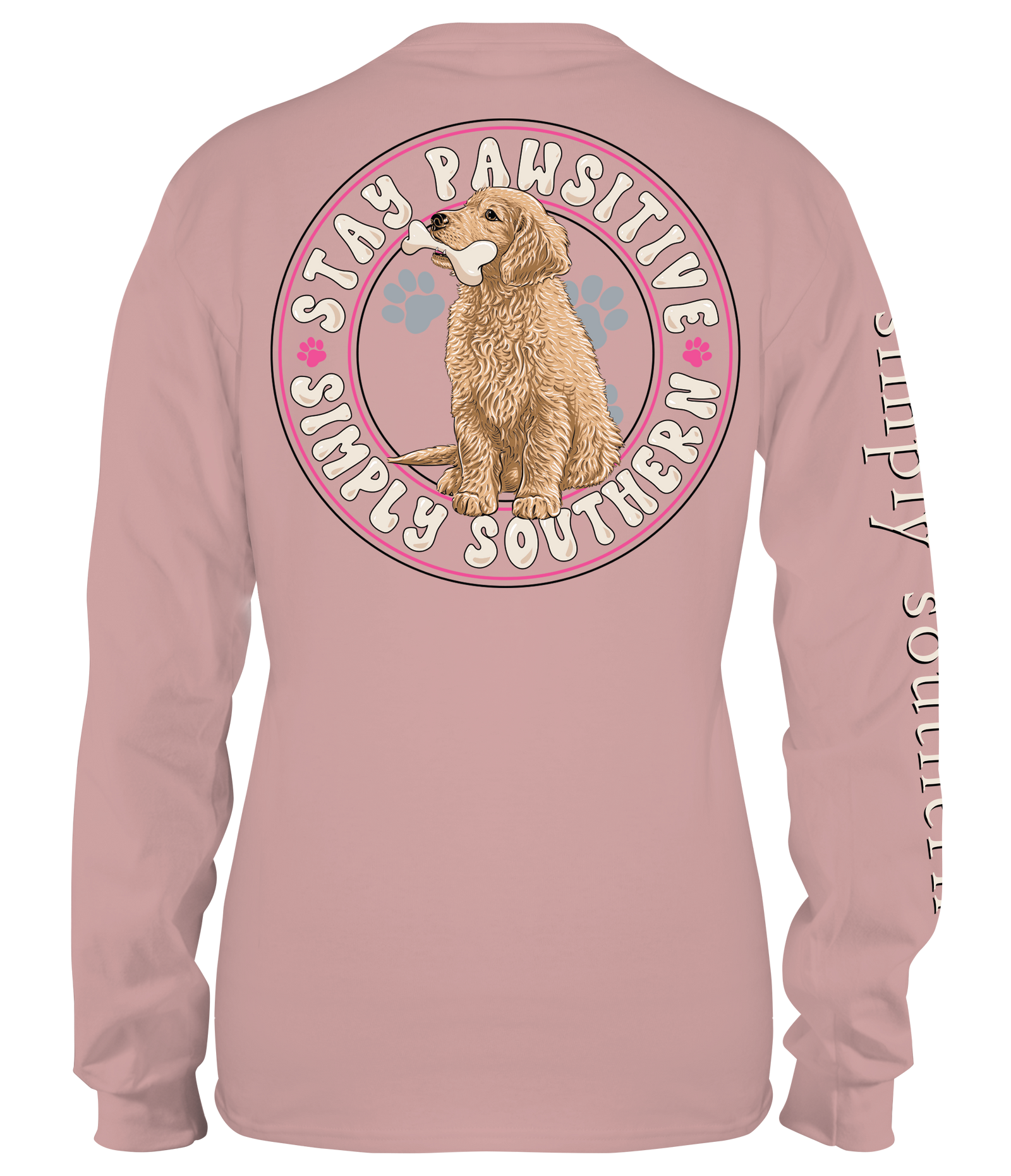 Simply Southern Dog Stay Pawsitive Long Sleeve T-Shirt