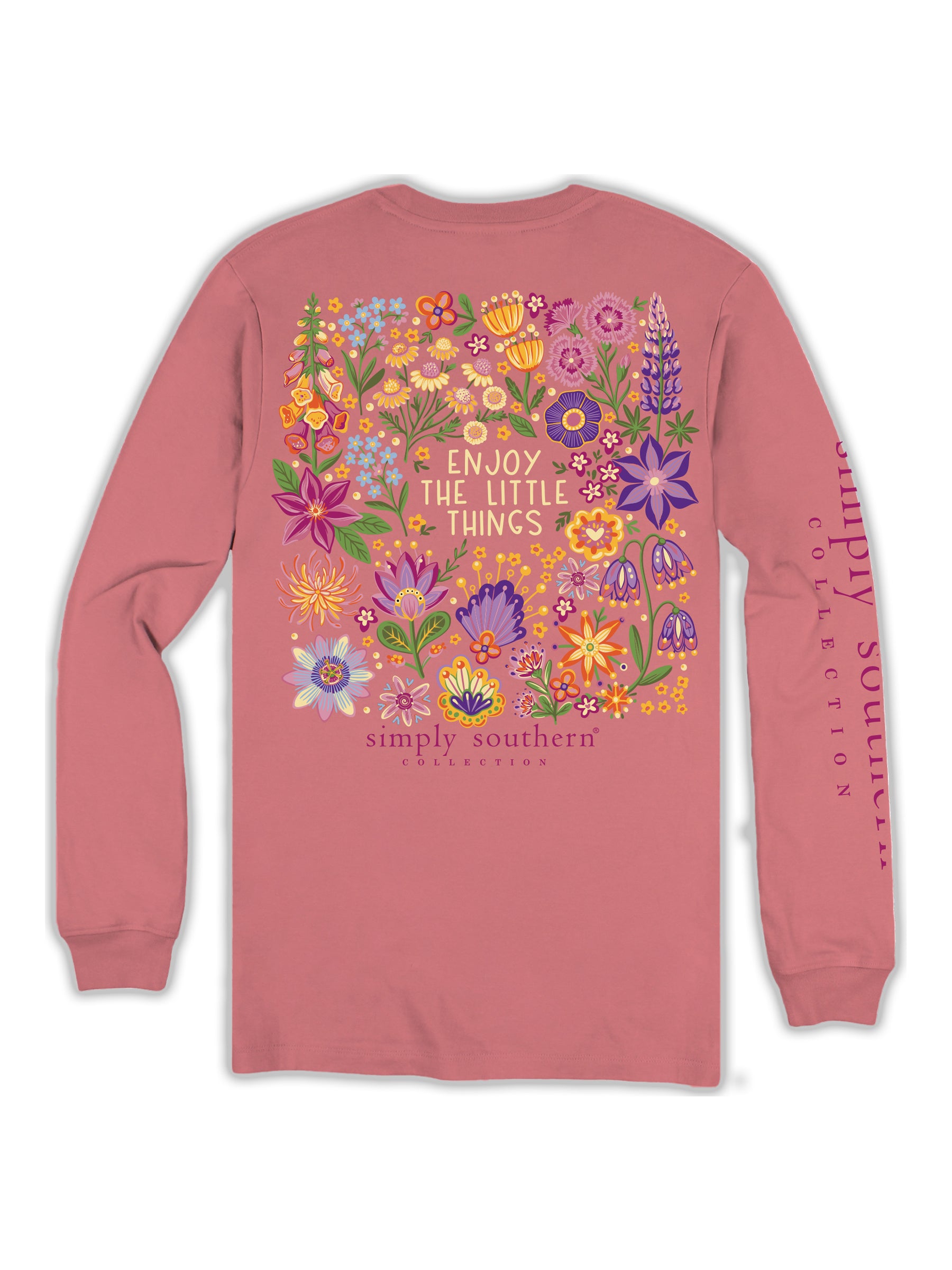 Simply Southern Enjoy Wild Flowers Long Sleeve T-Shirt
