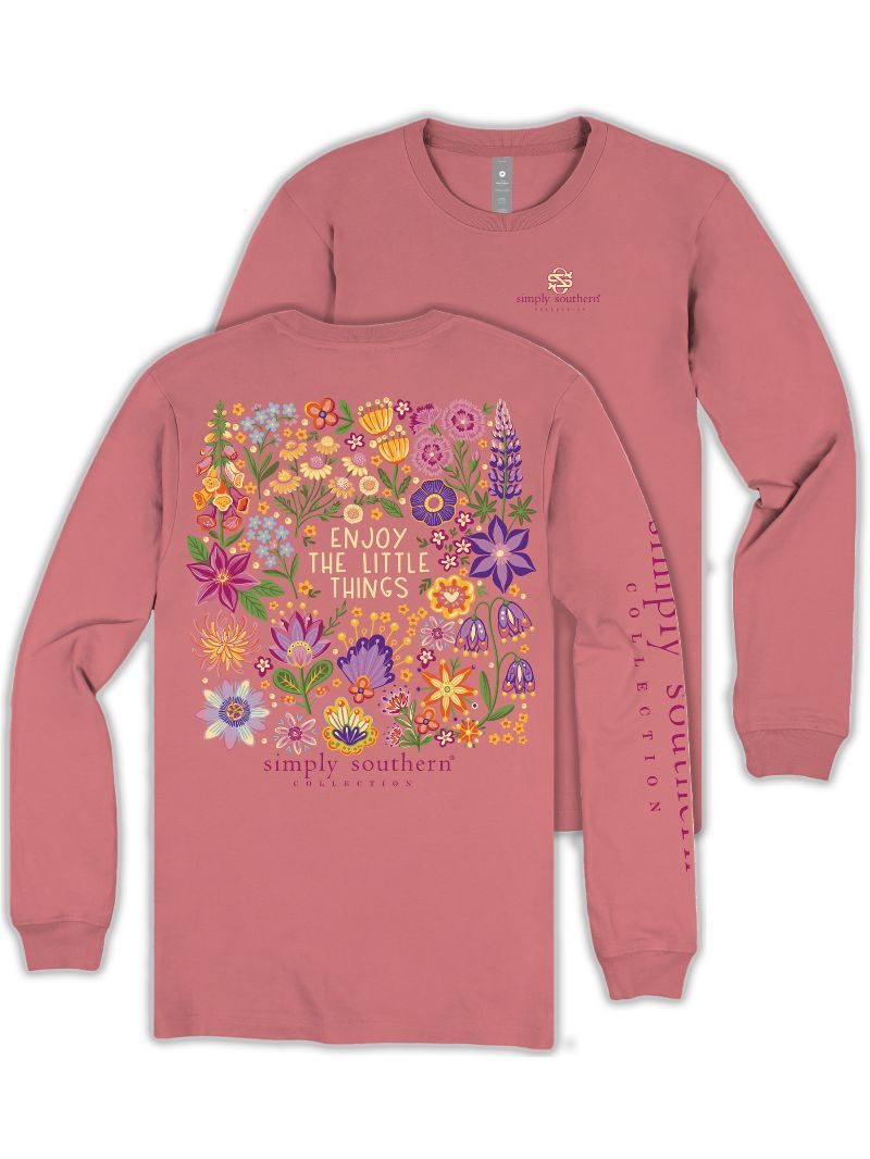 Simply Southern Enjoy Wild Flowers Long Sleeve T-Shirt