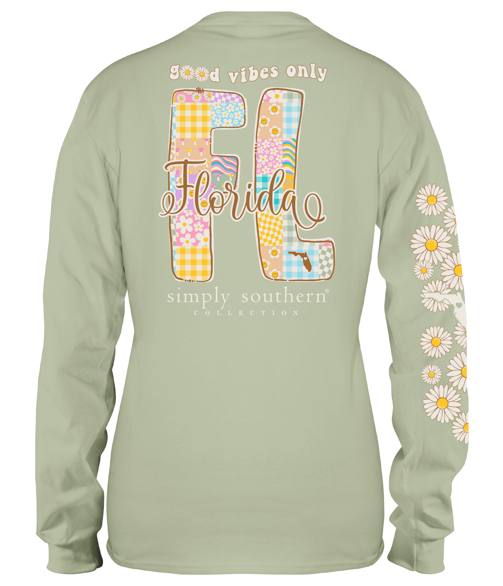 Simply Southern Good Vibes Florida Long Sleeve T-Shirt