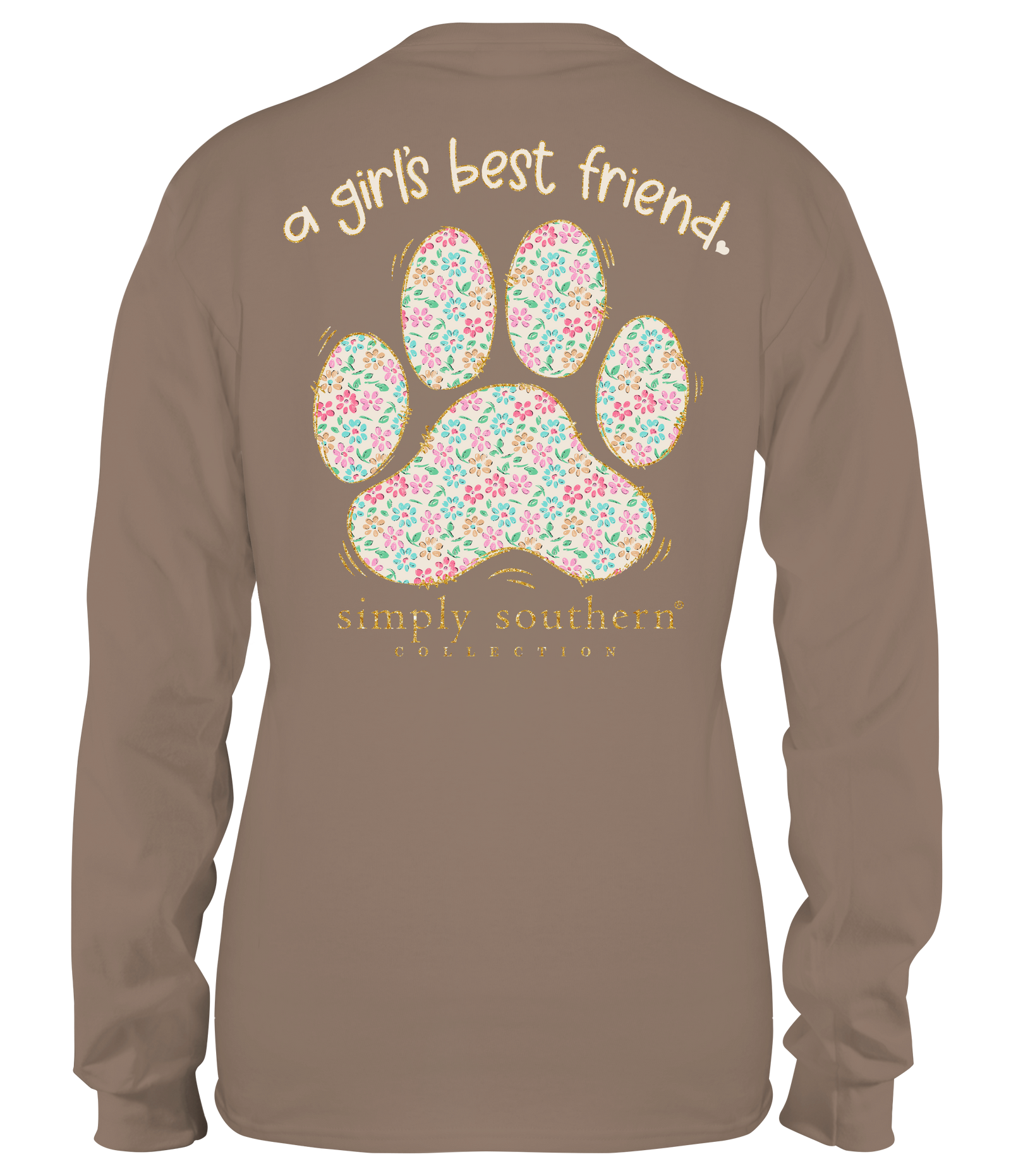 Simply Southern Best Friend Paw Long Sleeve T-Shirt