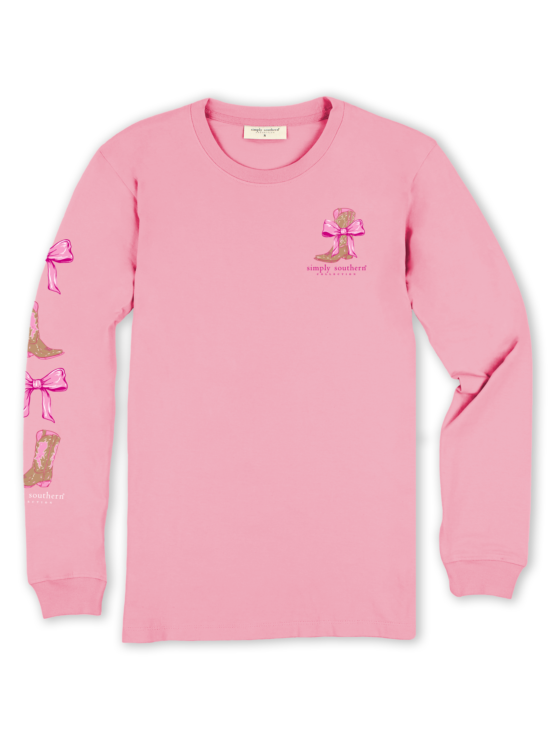 Simply Southern Half Cowgirl Girly Long Sleeve T-Shirt