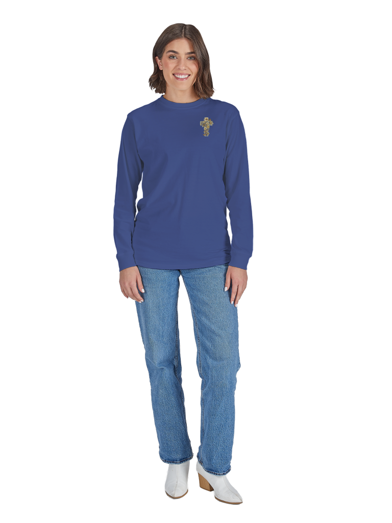 Simply Southern His Grace Flower Cross Long Sleeve T-Shirt