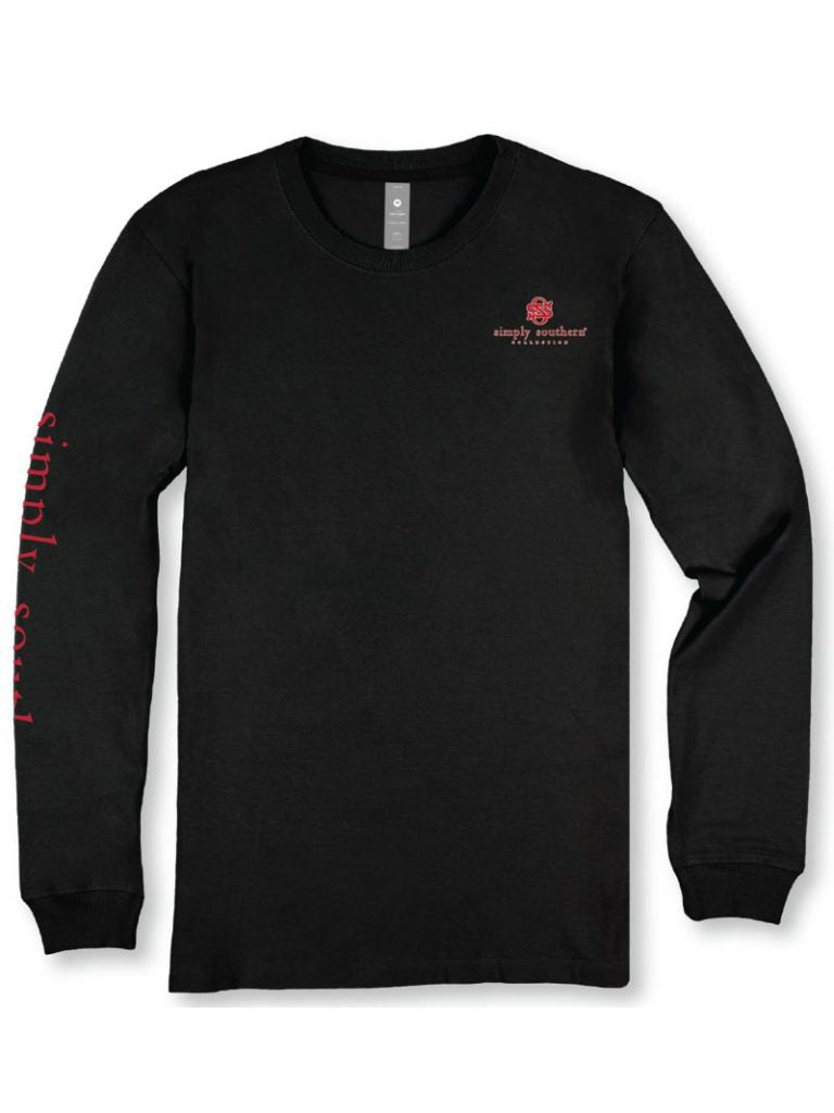 Simply Southern Bows Boots Highland Cow Long Sleeve T-Shirt