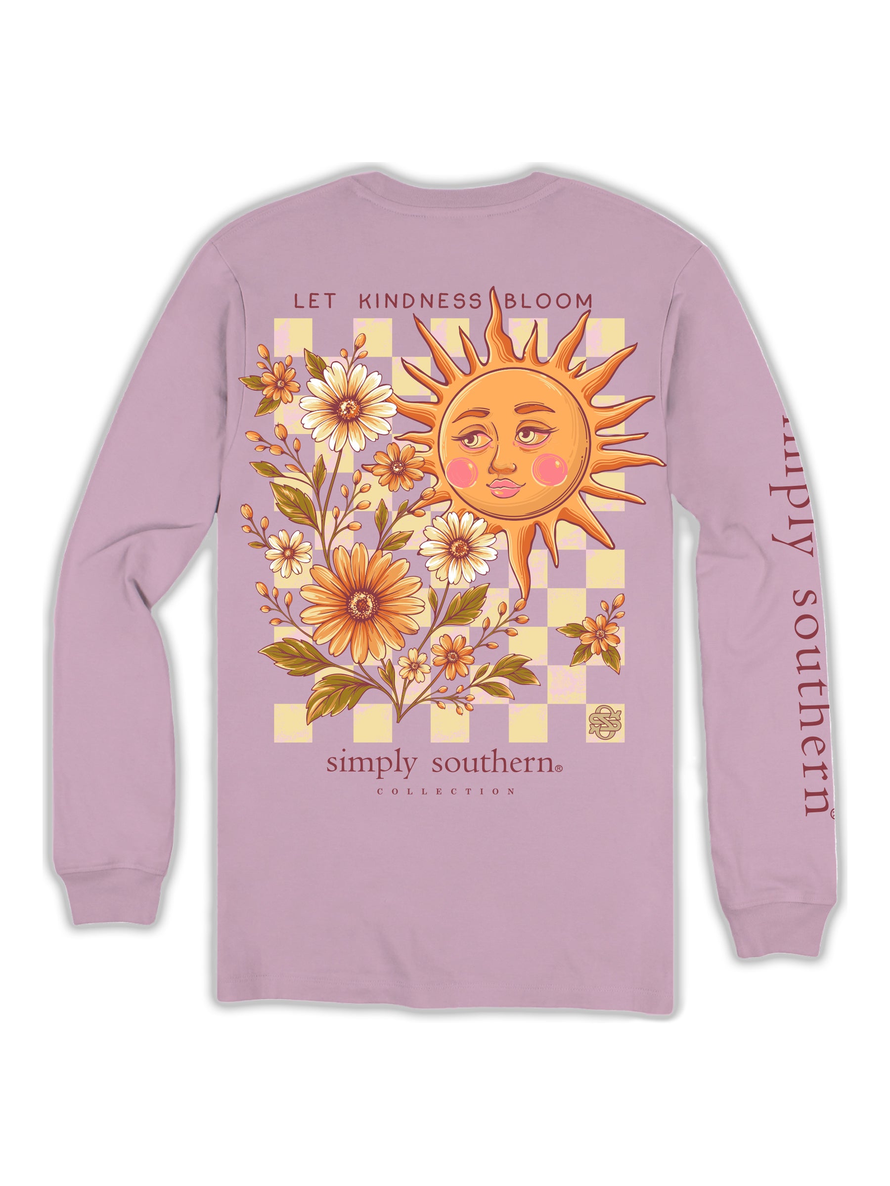 Simply Southern Kindness Bloom Wisteria Long Sleeve T-Shirt