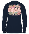 Simply Southern Leopard Mama Flowers Long Sleeve T-Shirt