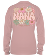 Simply Southern Leopard Nana Flowers Long Sleeve T-Shirt