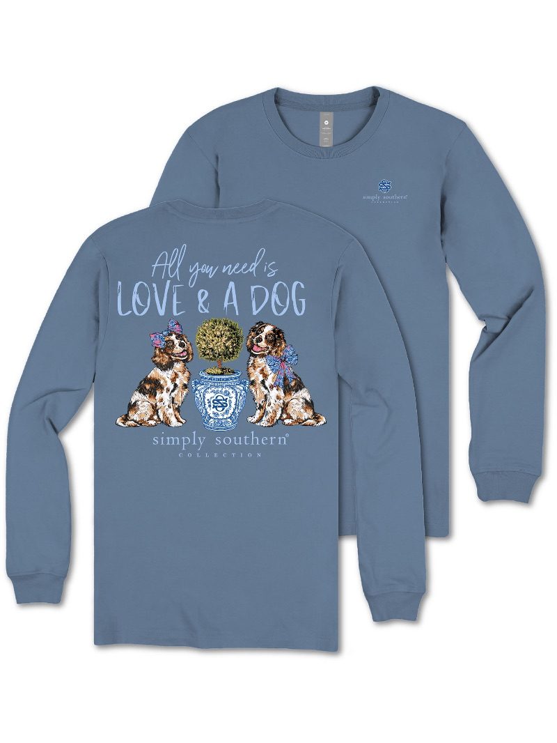 Simply Southern Love &amp; Dog Long Sleeve T-Shirt