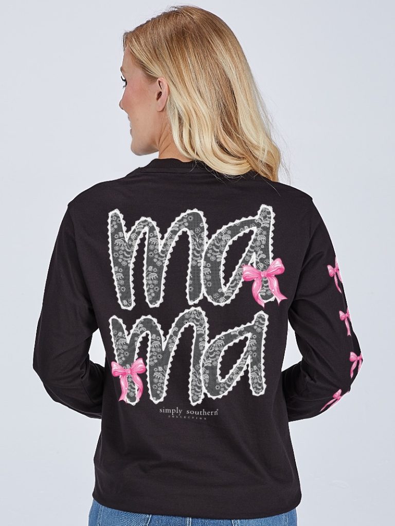 Simply Southern Mama Bows Long Sleeve T-Shirt