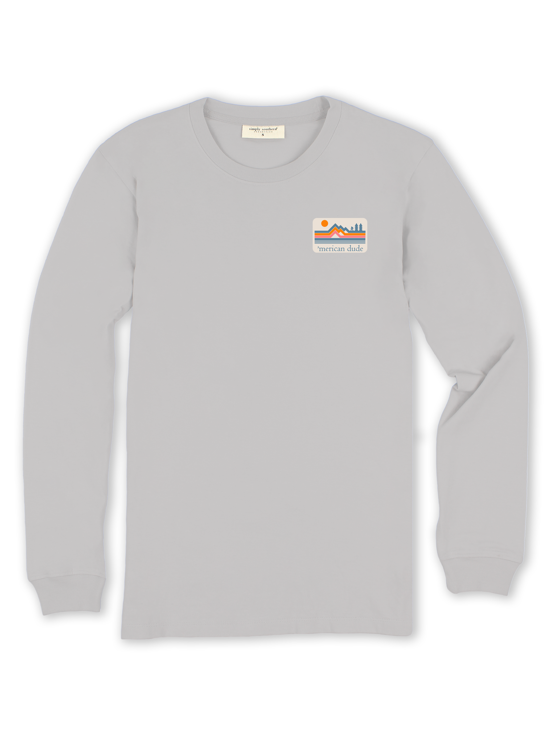 Simply Southern Merican Dude Mountains Unisex Long Sleeve T-Shirt