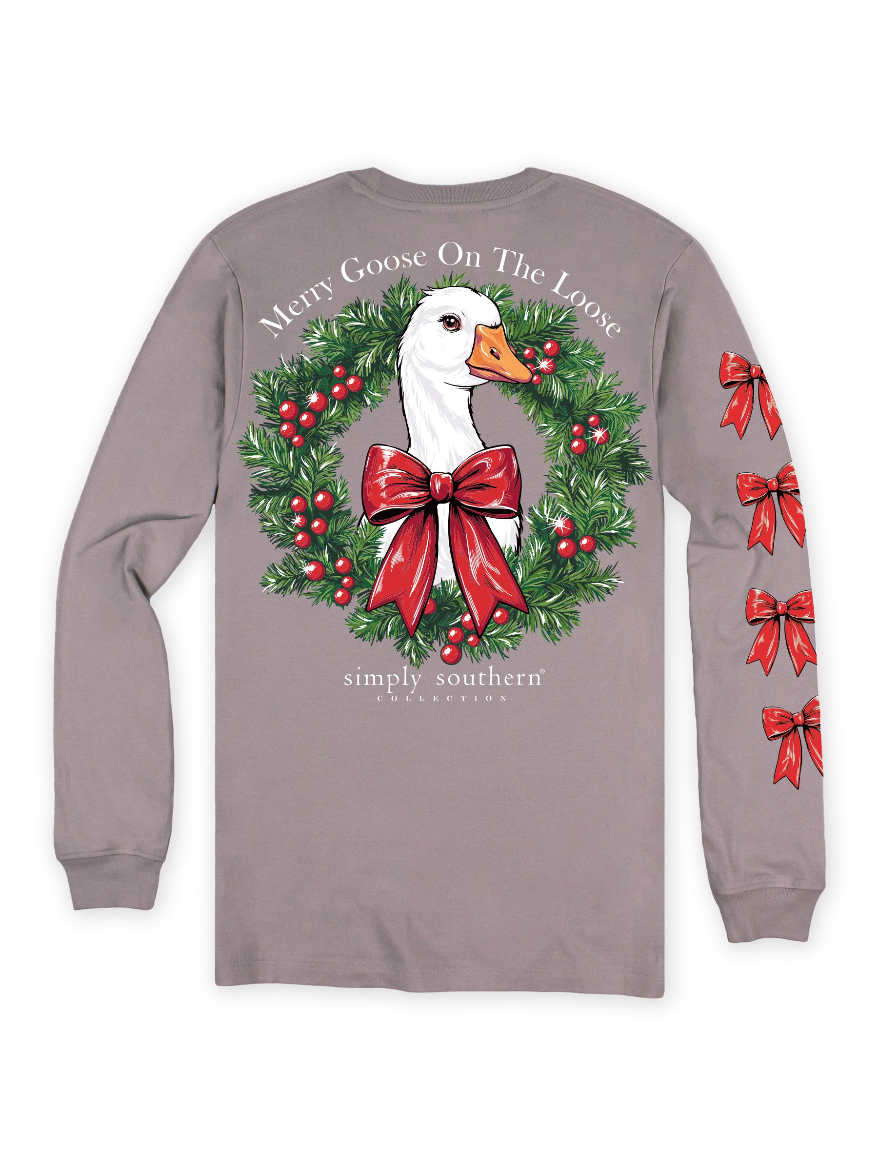 Simply Southern Merry Goose Holiday Long Sleeve T-Shirt