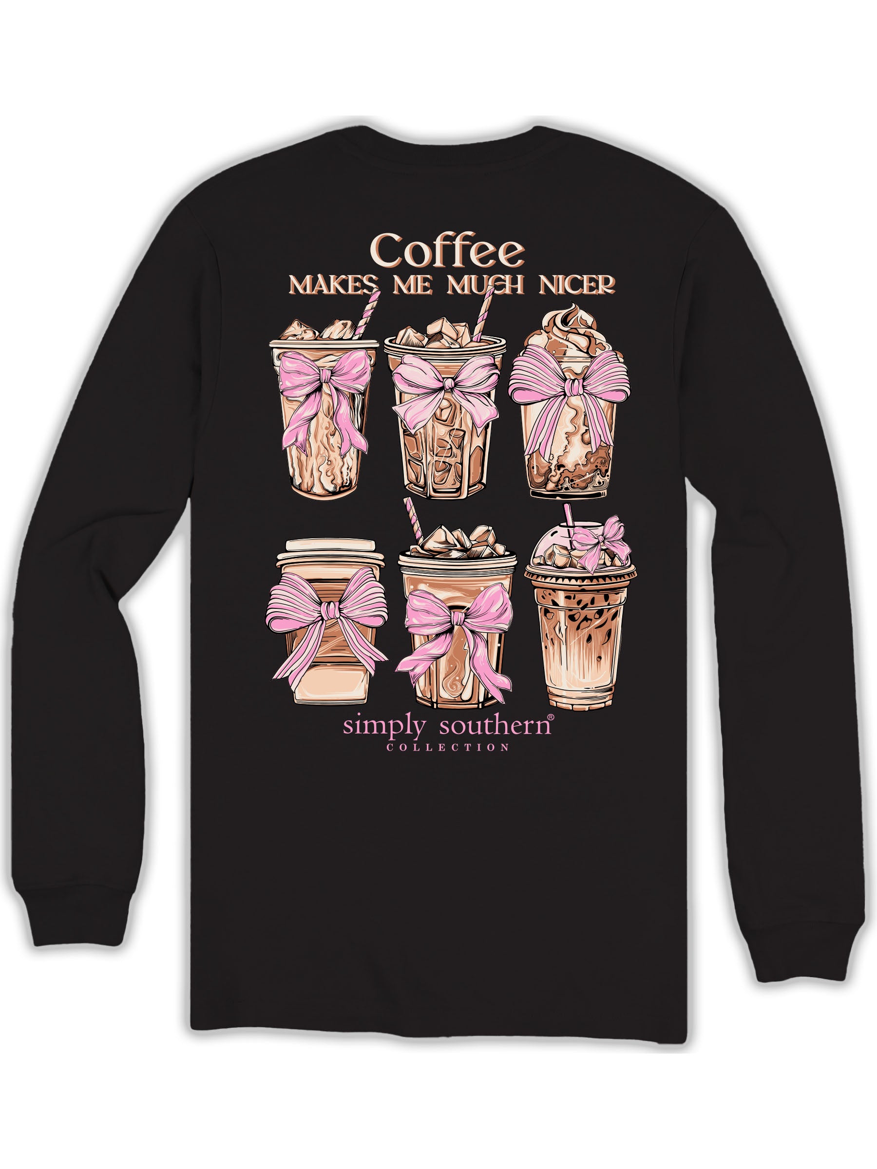Simply Southern Nicer Coffee Long Sleeve T-Shirt