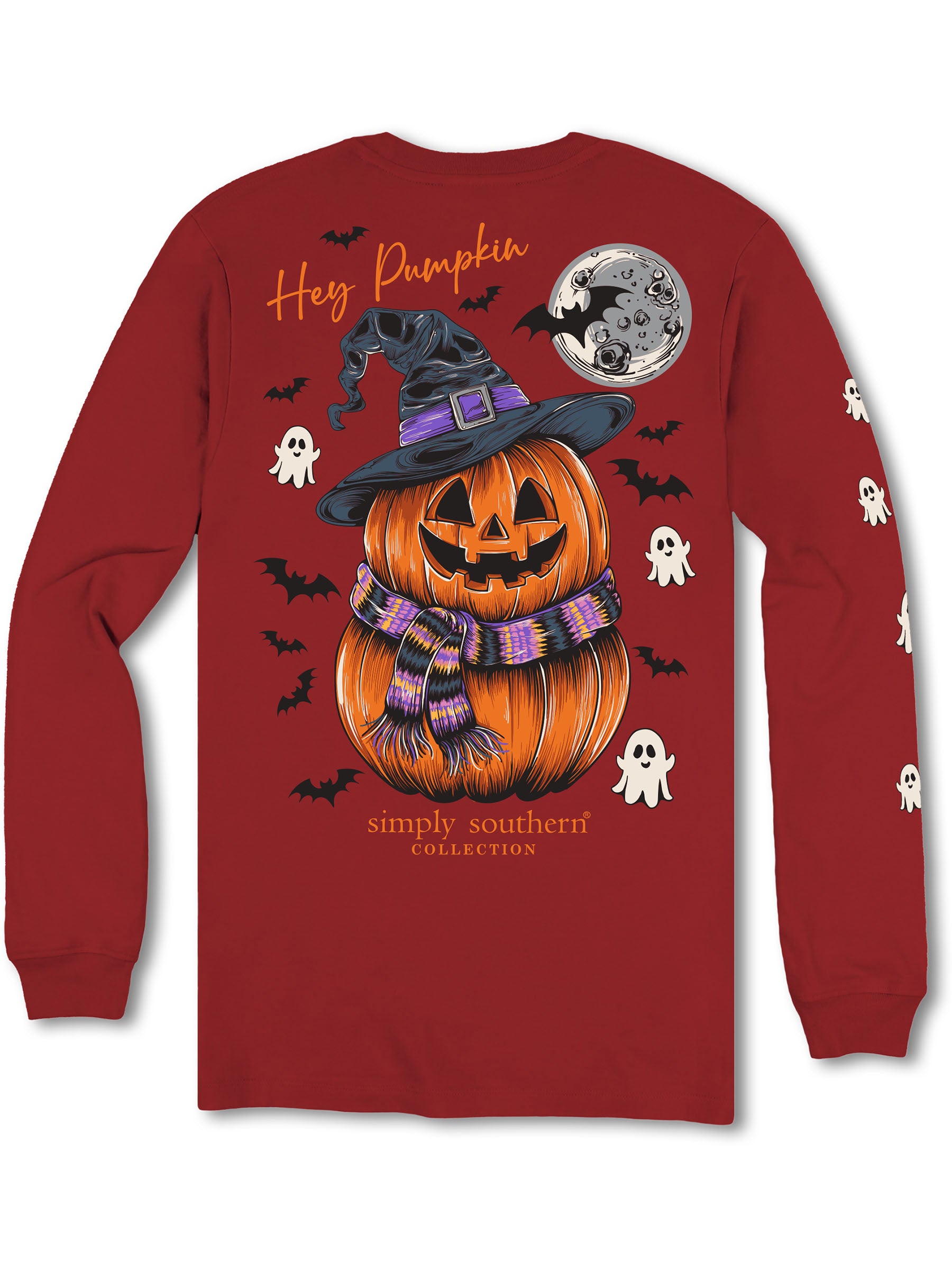 Simply Southern Hey Pumpkin Fall Long Sleeve T-Shirt