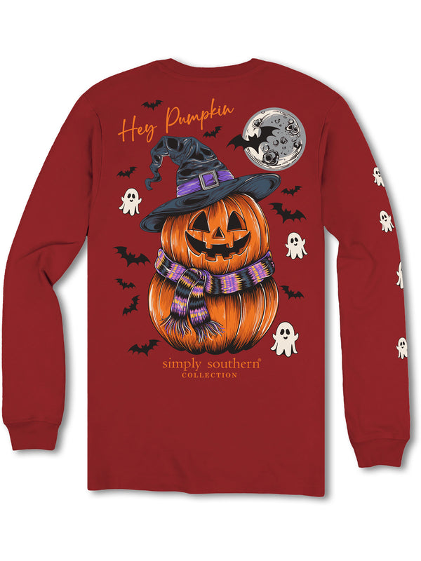 Simply Southern Hey Pumpkin Fall Long Sleeve T-Shirt SimplyCuteTees