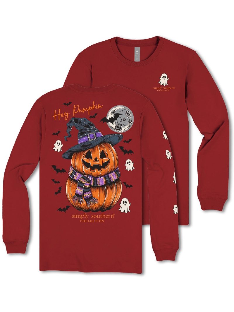Simply Southern Hey Pumpkin Fall Long Sleeve T-Shirt