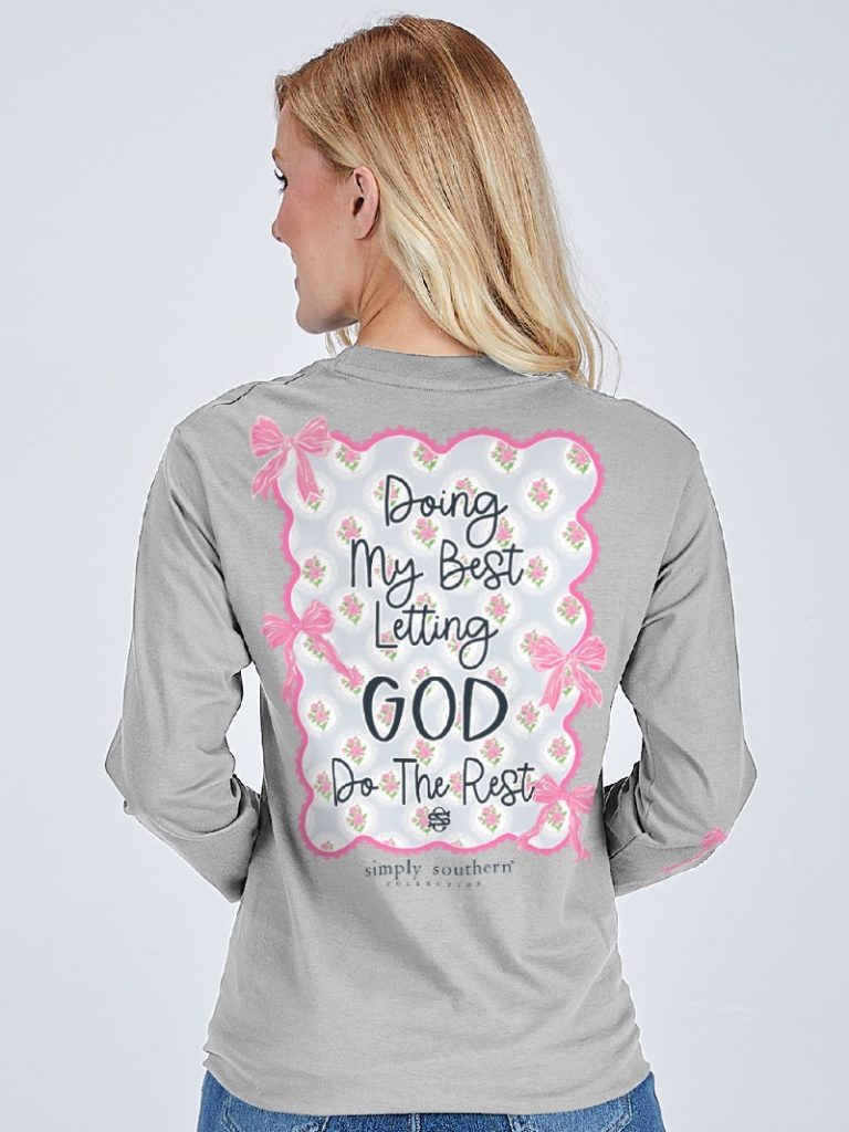 Simply Southern Women's Long Sleeve T-Shirt - Beneath The Stars Design, Moody But Sweet Graphic | X-Large Relaxed Fit