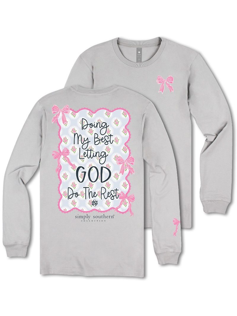 Simply Southern My Best God Long Sleeve T-Shirt